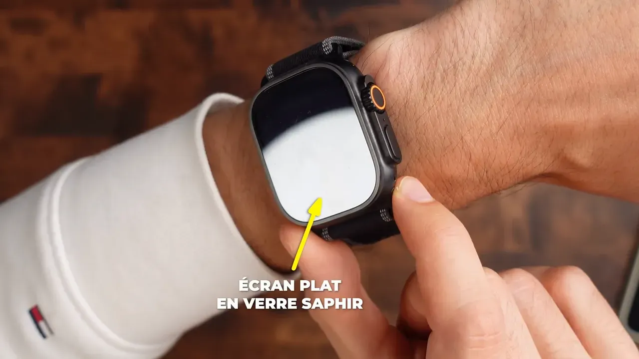 L’écran plat en verre saphir de l’Apple Watch Ultra 3