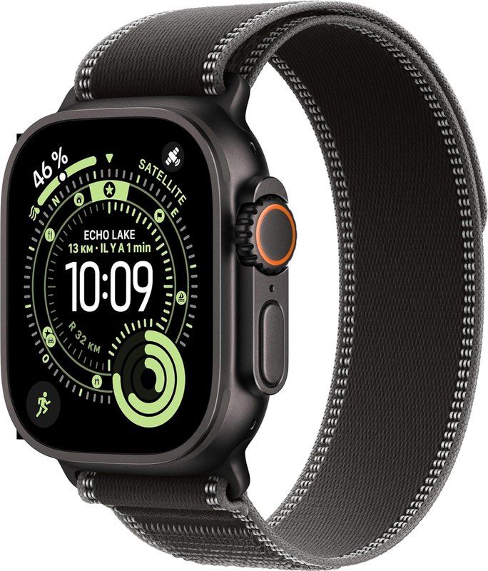 L'Apple Watch Ultra 3, boîtier en titane noir